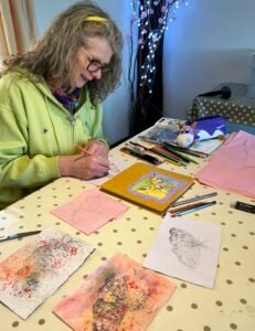 Creative well-being course in nature journalling.