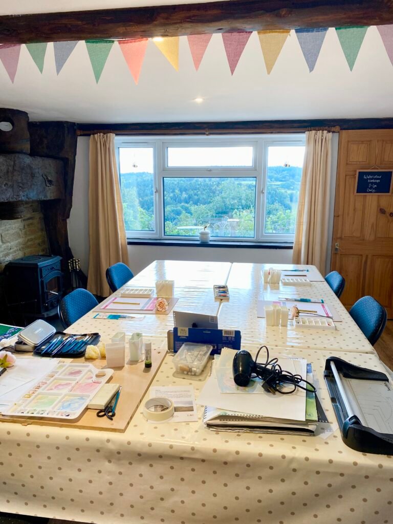 The main studio south view at Backbury House Retreats