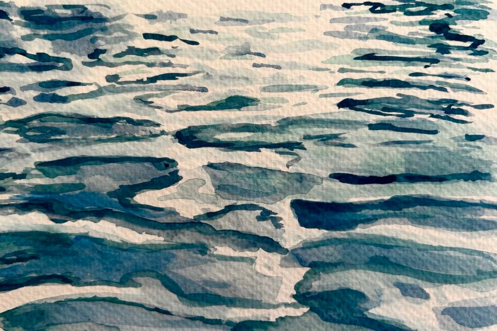 painted water reflections