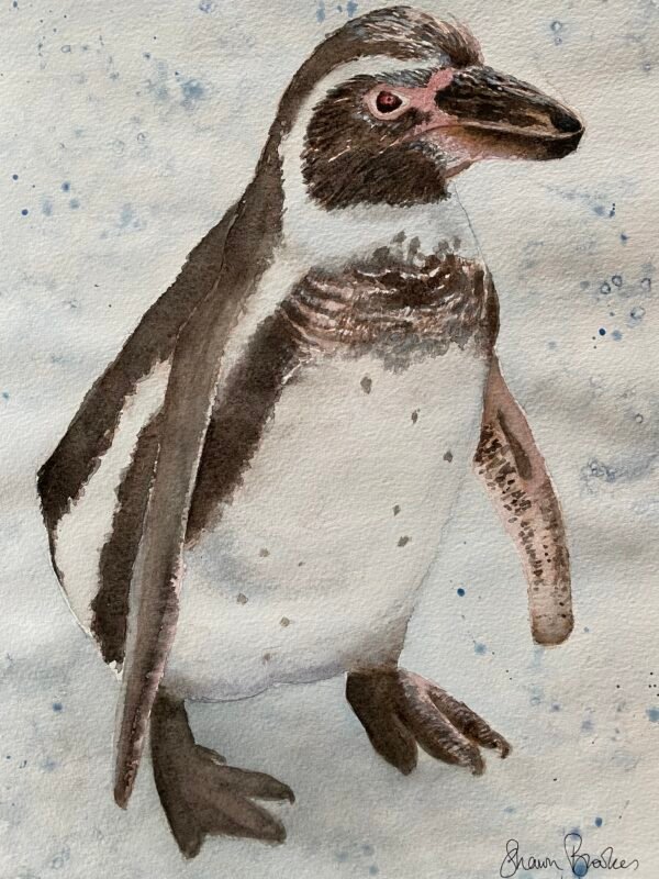 penguin watercolour art retreat