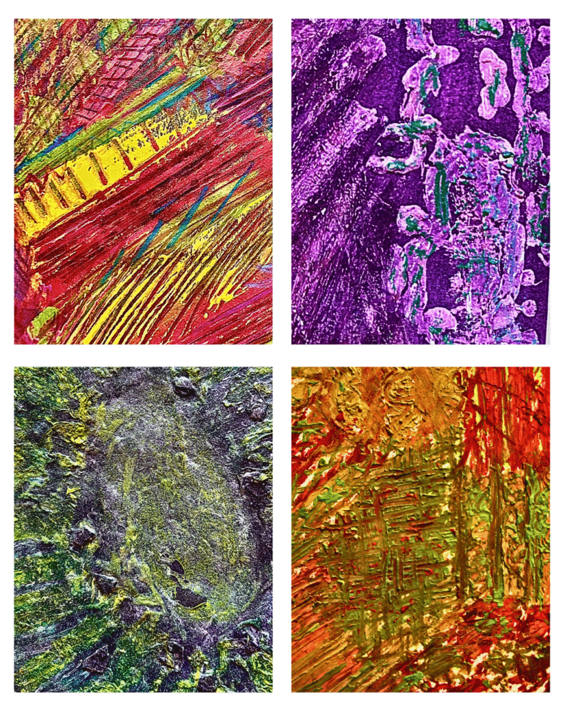 textured paint experiment examples