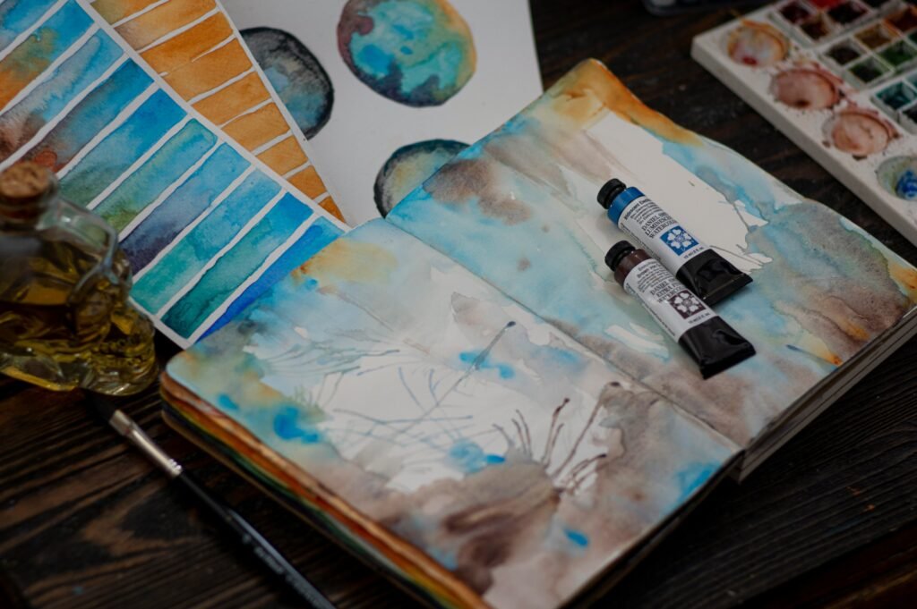 an artist's sketchbook