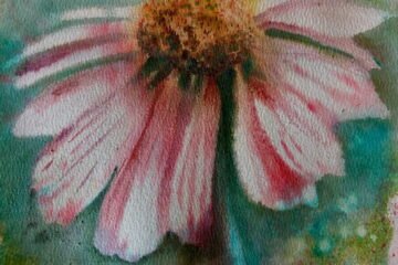 expressive floral painting