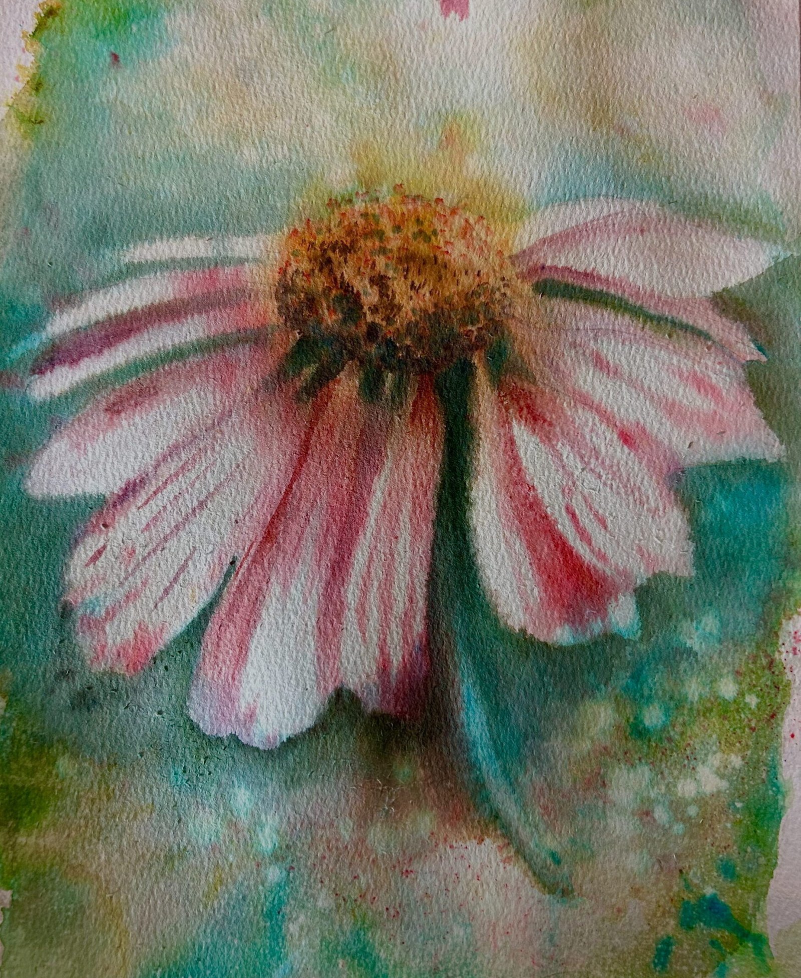 expressive floral painting