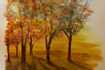 impressionistic acrylic painting course example