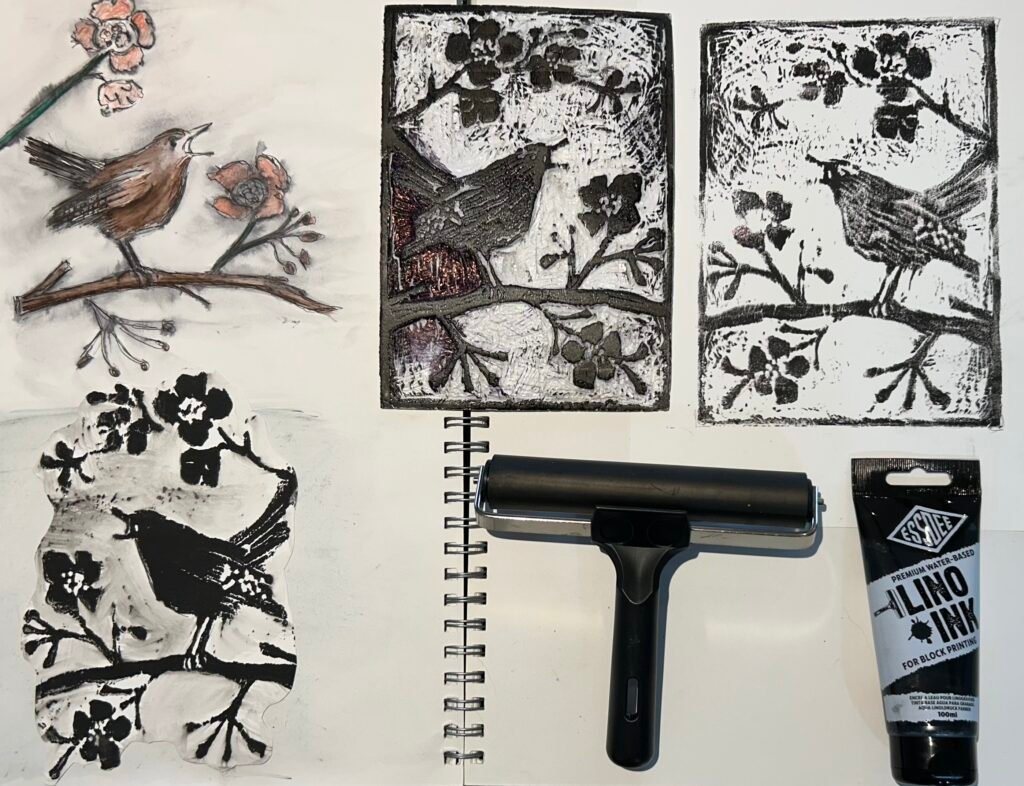 poly print examples for printmaking course